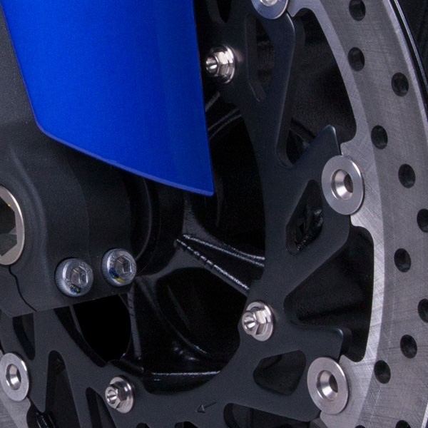 Zeta Titanium Front Rotor Bolts - Yamaha YZF-R1/R1M (2004+) / YZF-R6 (2006+)