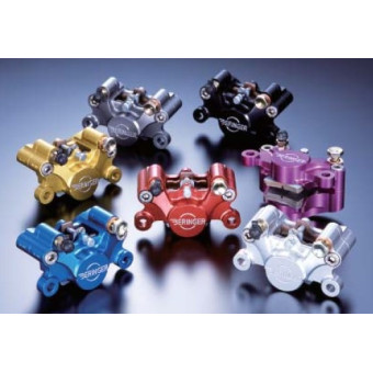 Beringer 100mm / 108mm Aerotec Billet Radial Race Calipers - Titanium Pistons with Magnets Beringer 100mm / 108mm Aerotec Billet Radial Race Calipers - Titanium Pistons with Magnets