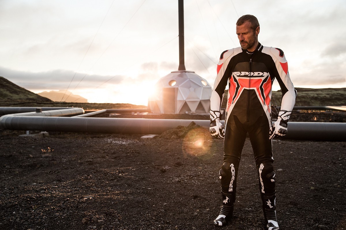 Spidi Warrior 2 Wind Pro Leather Race Suit - Black / White