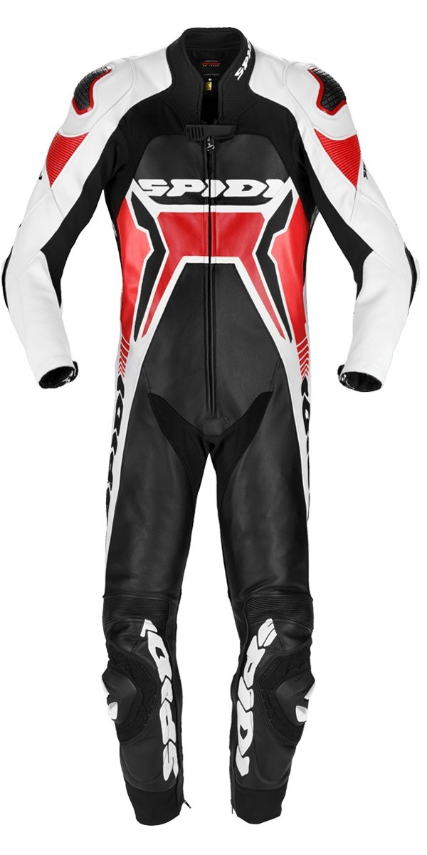 Spidi Warrior 2 Wind Pro Leather Race Suit - Red / Black
