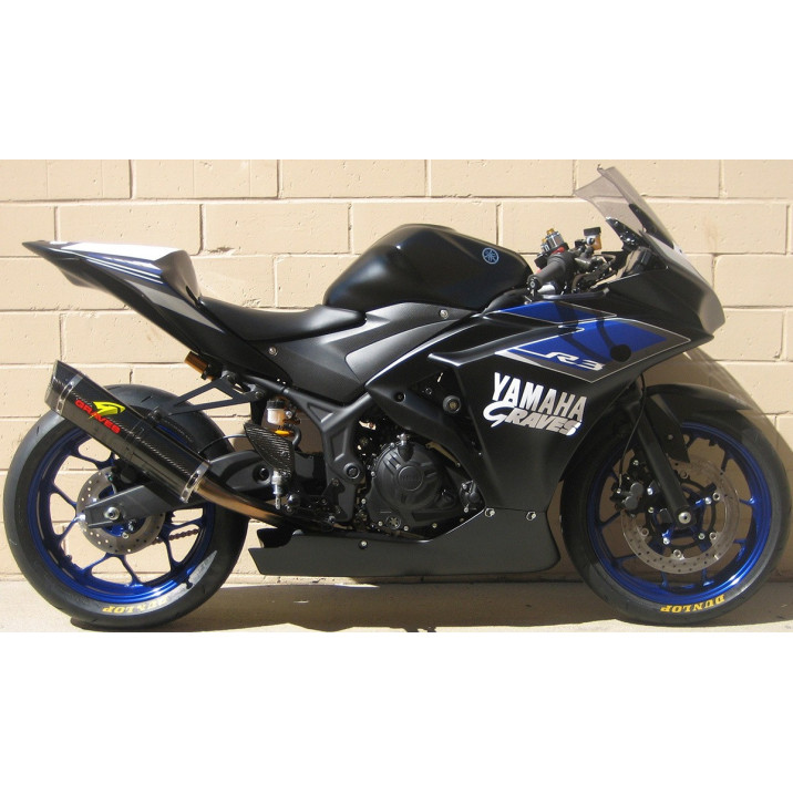 Graves Motorsports Yamaha YZF-R3 Full Exhaust System WORKS 2
