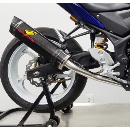 Graves Motorsports Yamaha YZF-R3 Cat-Eliminator Exhaust System Graves Motorsports Yamaha YZF-R3 Cat-Eliminator Exhaust System