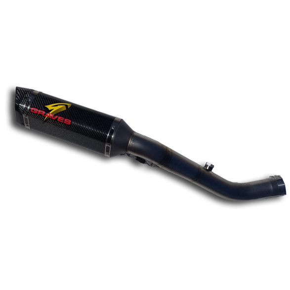 Graves Motorsports 2016-2020 Kawasaki ZX-10R WORKS Cat Eliminator Exhaust Graves Motorsports 2016-2020 Kawasaki ZX-10R WORKS Cat Eliminator Exhaust