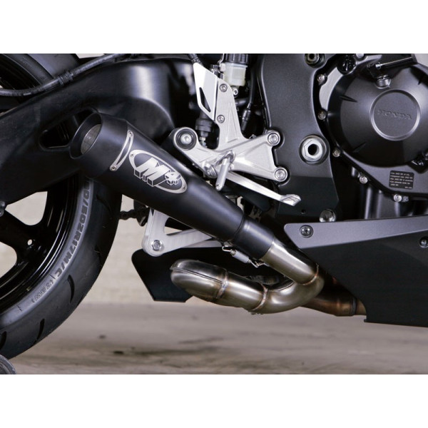 M4 Black GP Slip-On System with Ceramic Coated GP Canister - 2008-2016 Honda CBR1000RR