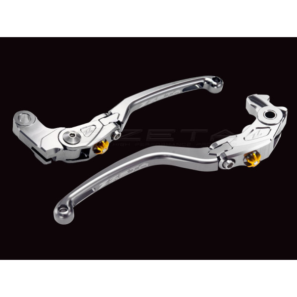 Zeta Pilot Brake Lever- Titanium - 2015-2023 Yamaha YZF- R1 / R1M