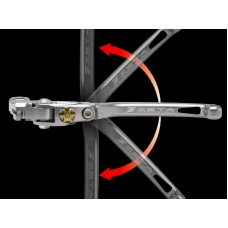 Zeta Pilot Brake Lever - Titanium - 2017+ Kawasaki  ZX-10R / RR,  2015+ H2 / H2R