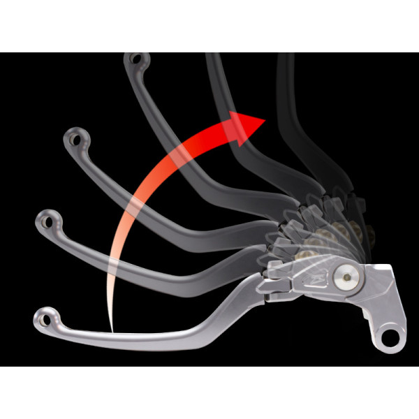 Zeta Pilot Brake Lever- Titanium - 2015-2023 Yamaha YZF- R1 / R1M