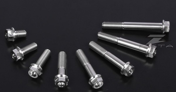 Zeta Z-Titanium Racing Flange Bolt M8x1.25 25mm length - ZT03-0825