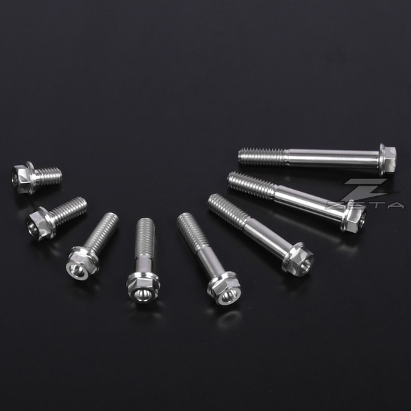 Zeta Z-Titanium Racing Flange Bolt M8x1.25 55mm length - ZT03-0855