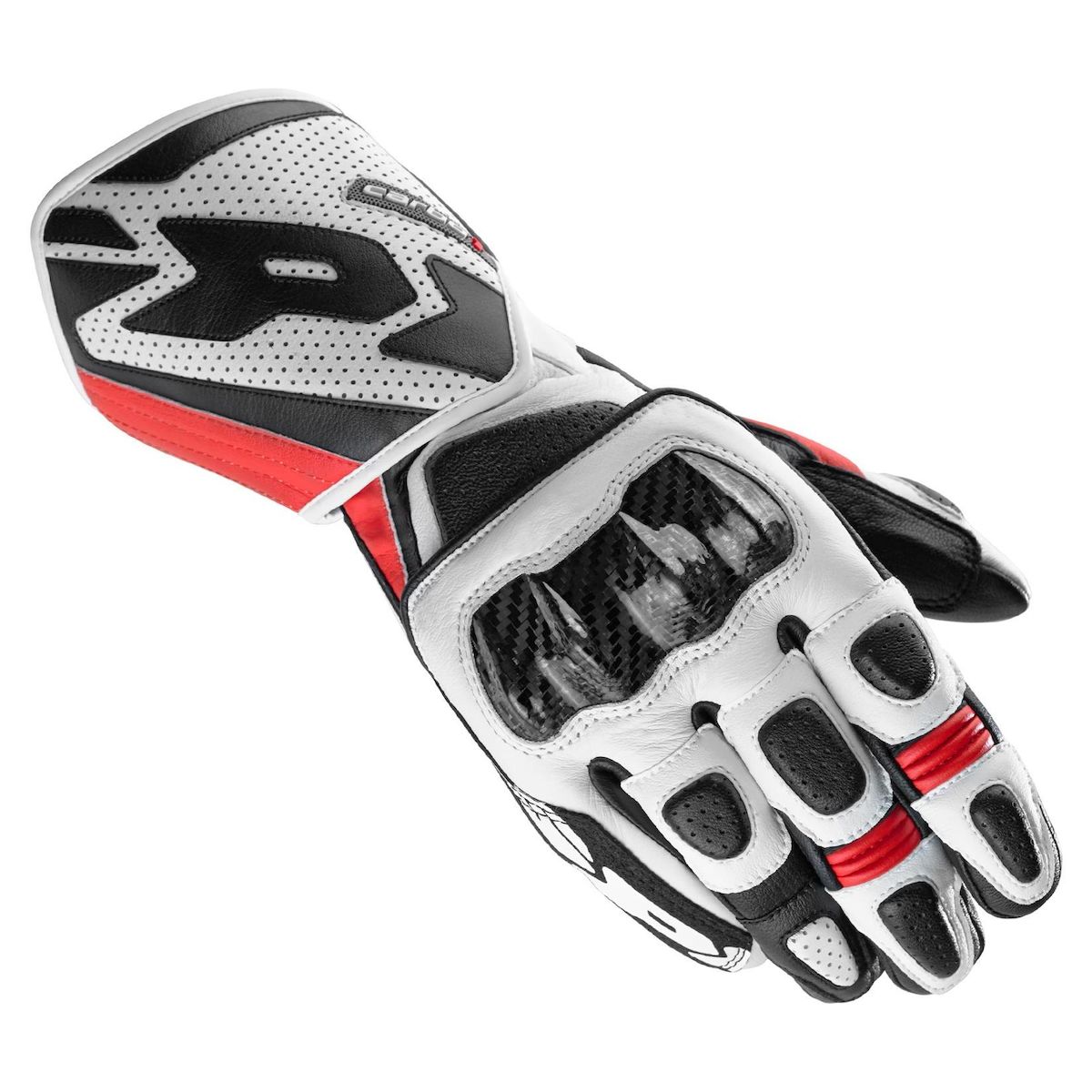 Red  2XL 474-01422X SPIDI Carbo 1 Gloves Black