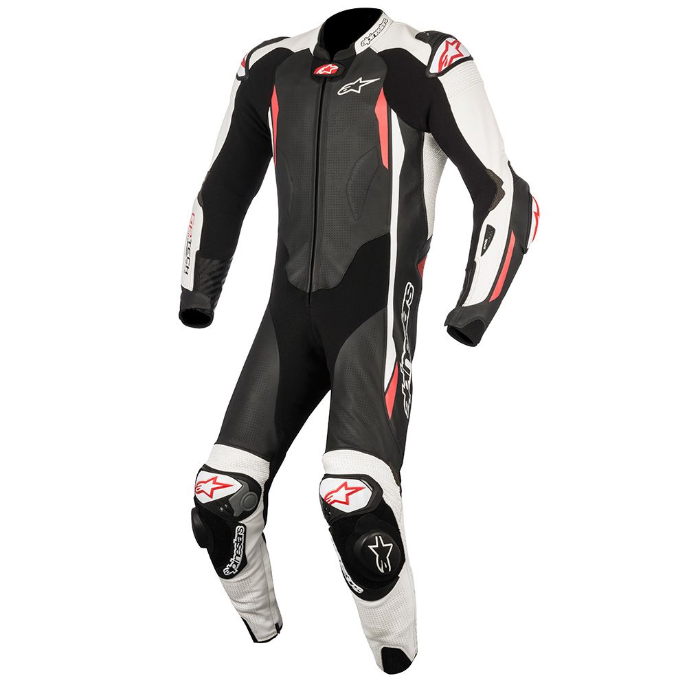 ALPINESTARS GP TECH v3 LEATHER SUIT TECH-AIR COMPATIBLE RED/BLACK/YELLOW 48