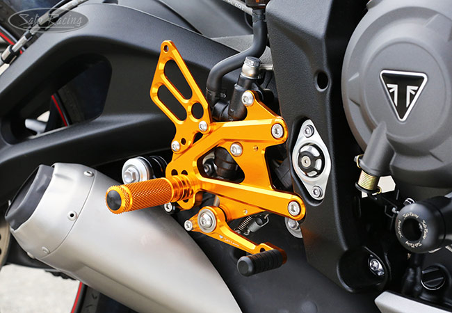 Sato Racing Adjustable Rearsets - 2017-2019 Triumph Street