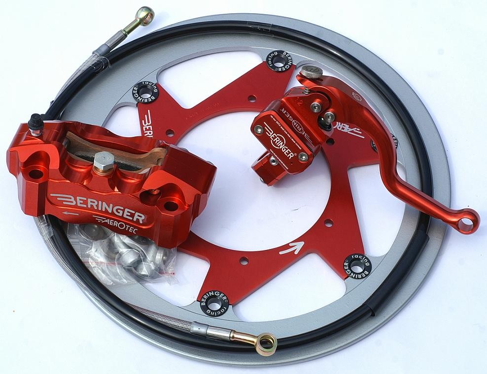 Beringer Supermoto Top Race Brake Kit: 6 Piston Caliper, Master