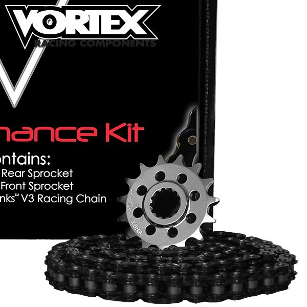 Vortex 3-Ck2264 Sprocket/Chain Kit Stl/Alu 14/41T Blk Sx3 520-110L Blk 