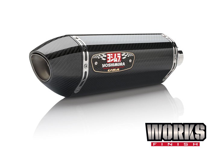 Yoshimura Works R-77 Stainless Steel Full-System w/ Carbon Fiber Muffler -  Yamaha MT-07 (2015-2023) / XSR700 (2018-2022) / R7 (2022-2023) - 13700AJ220