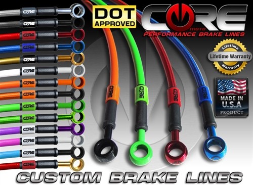 Core Moto 2013-2020 Kawasaki Ninja ZX-6R Front & Rear Brake Line